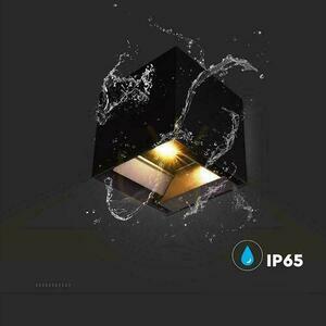 V-TAC 9W LED COB Solar Wandleuchte Schwarzer Würfel 15x15cm IP65 Bewegungsmelder VT-409CCT 3000K-4000K-5000K 800lm. small 14