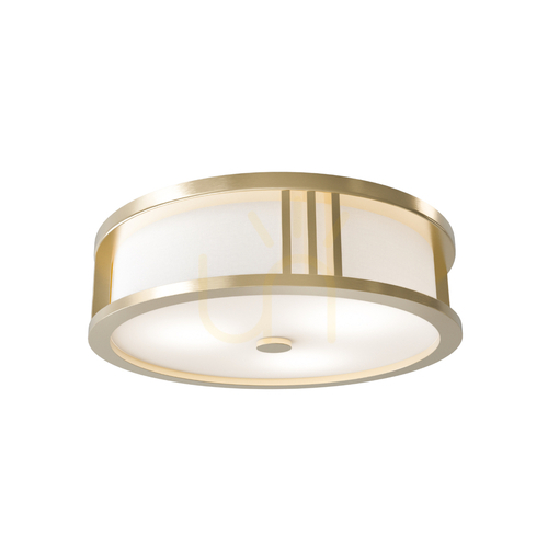 Prüfen Plafond Sandro 3-flammig Weiß-Creme E27 35 cm Open Design Highlights