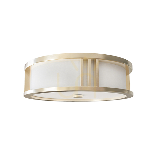 Prüfen Plafond Sandro 3-flammig Weiß-Creme E27 35 cm Open Design Highlights