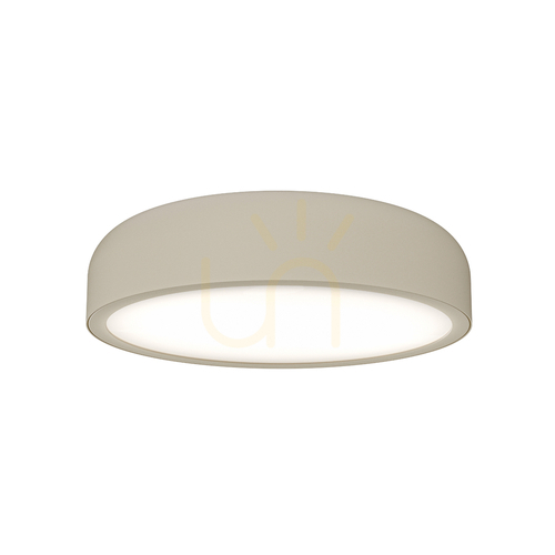 Prüfen Plafond Cedrone 22 cm Toupe Weiß LED 14W 3000K Acryl Metall IP20