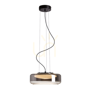 Rendl NAOMI 35 LED Pendelleuchte R14400, Rauch- und Milchglas, schwarz small 4