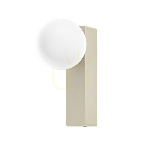 Prüfen Wandleuchte Boletta Toupe IP44 G9 Metall Glas Weiß Open Design Highlights