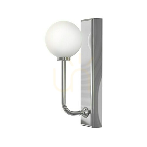 Prüfen Wandleuchte Ero Chrom Weiß Opal IP44 G9 Metall Glas Open Design Highlights