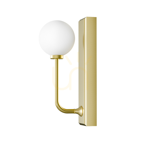 Prüfen Wandleuchte Open Design Highlights Ero Weiß Opal Satin Gold IP44 G9 300 mm
