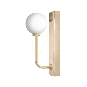 Wandleuchte Open Design Highlights Ero Gold Weiß Opal IP44 G9 Metall Glas small 4