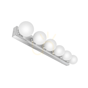 Wandleuchte Merino Chrom Weiß Opal 6-flammig IP44 G9 590 mm Open Design Highlights small 0
