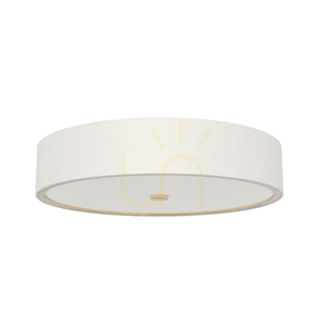Plafond Zalindro 6x E27 745 mm Weiß Gold Metall Glas Stoff Open Design Highlights small 0
