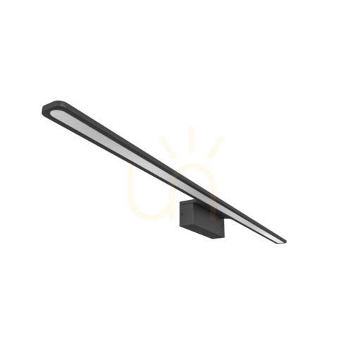 Prüfen Wandleuchte LED IP44 12W 3000K Weiß Schwarz Acryl Metall Luce Open Design Highlights
