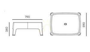 Couchtisch 79 x 59 cm Milane - FERNE small 1