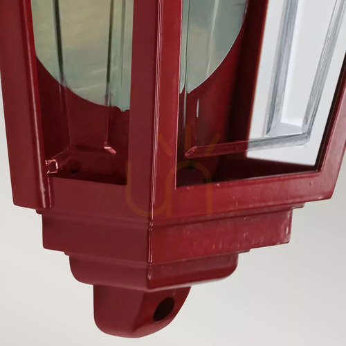 Prüfen Außenwandleuchte Elstead Deco Lane Laterne rot E27 IP44 32,5 cm