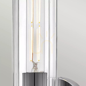 Mastkopf-Wandleuchte - 1 Lichtquelle - Chrom poliert Elstead small 2