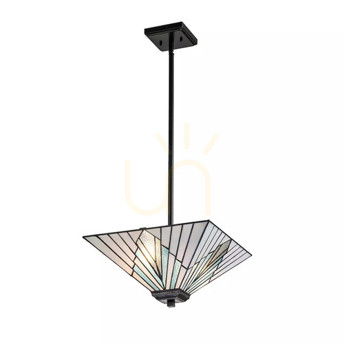 Prüfen Hängeleuchte, Alderley halbflammig - 2 Lichtquellen - Vintage braun Elstead