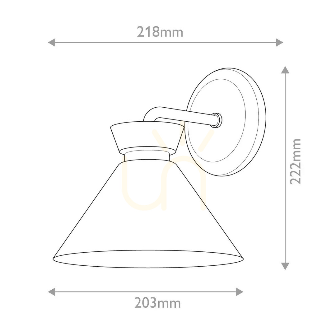 Zeige Halston Wandleuchte - 1 Lichtquelle - Gebürstetes Gold Elstead Halston Wandleuchte - 1 Lichtquelle - Gebürstetes Gold Elstead