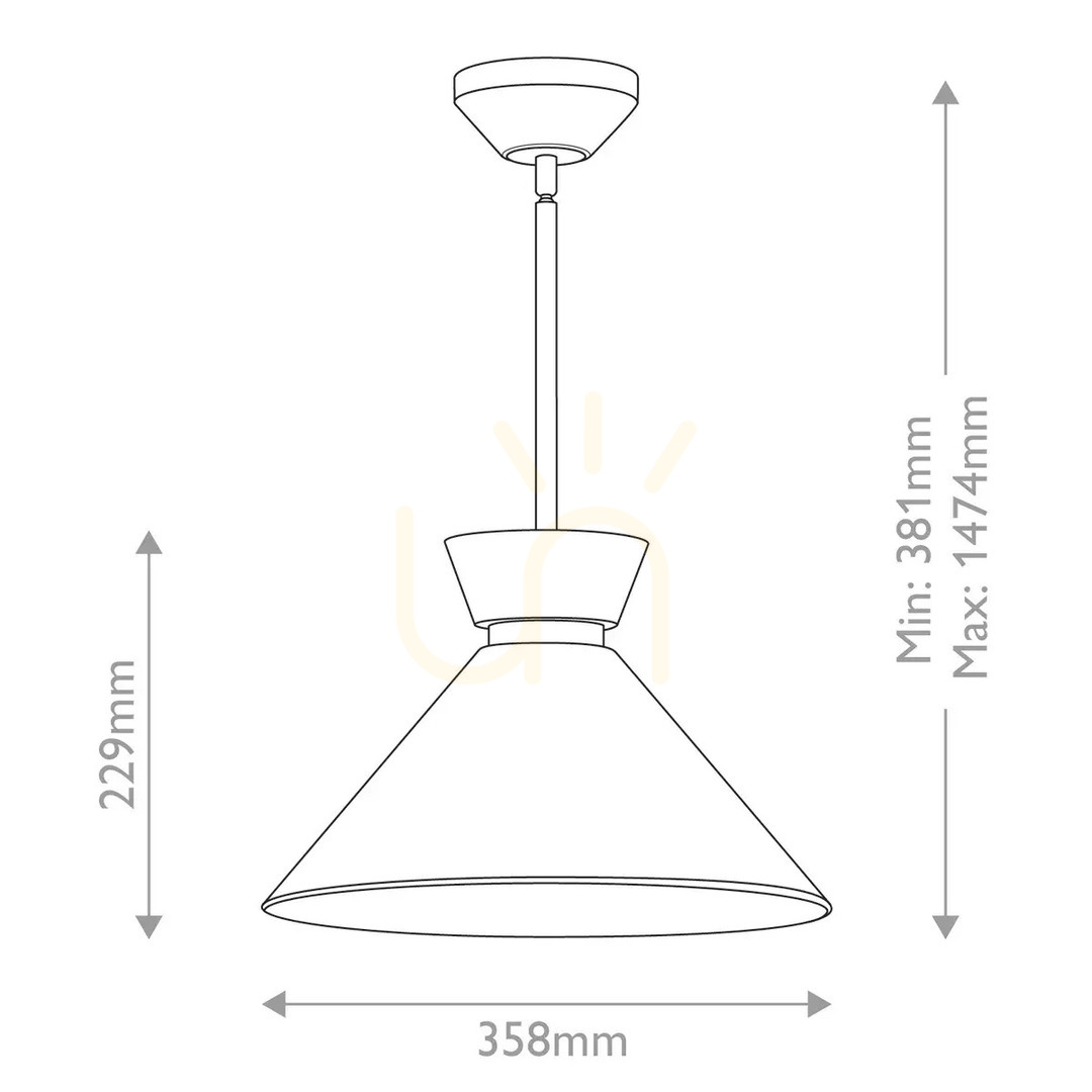 Prüfen Halston Pendelleuchte - 1 Lichtquelle - Gebürstetes Gold Elstead Halston Pendelleuchte - 1 Lichtquelle - Gebürstetes Gold Elstead