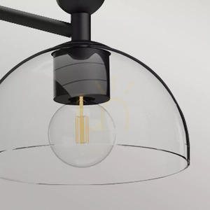 Jude Kronleuchter - 3 Lichtquellen - Mattschwarz Elstead small 1