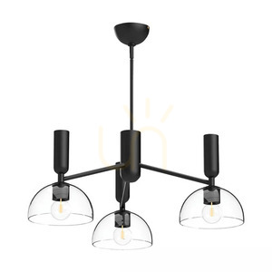 Jude Kronleuchter - 3 Lichtquellen - Mattschwarz Elstead small 0