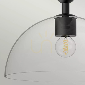 Jude Pendelleuchte - 1 Lichtquelle - Schwarz matt Elstead small 3