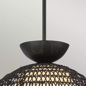Perth Pendelleuchte - 1 Lichtquelle - Mattschwarz Elstead small 4