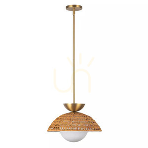 Perth Pendelleuchte - 1 Lichtquelle - Gebürstetes Gold Elstead small 2