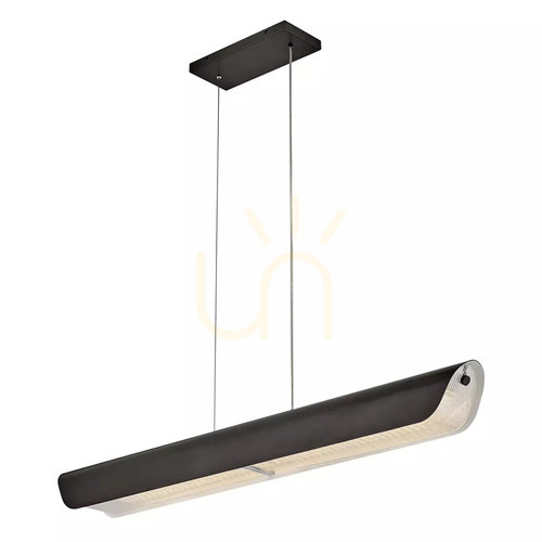 Prüfen Lineare Pendelleuchte Elstead ARCO HK-ARCO-LED-LP-117-BX LED 43W 2150lm 3000K, Oxidschwarz, 117 cm