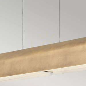 Lineare LED-Pendelleuchte Hinkley Arco 117 cm Messing Heritage Brass - Elstead small 5