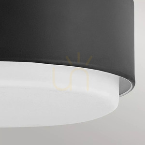 Deckenleuchte Cedric - 2 Lichtquellen - Schwarz Elstead small 2