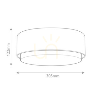Cedric plafond - 2 Lichtquellen - Messing lackiert Elstead small 3
