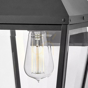 Dawson mittelgroße Wandlaterne - 1 Lichtquelle - Schwarz, patiniert Elstead small 3