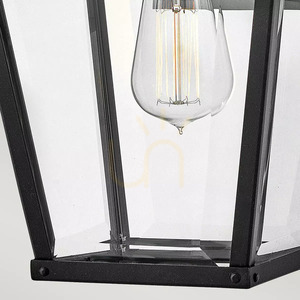 Dawson mittelgroße Wandlaterne - 1 Lichtquelle - Schwarz, patiniert Elstead small 4