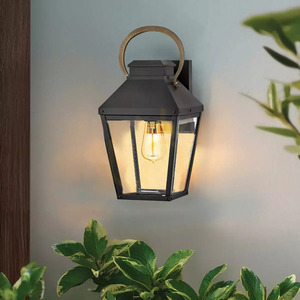 Dawson mittelgroße Wandlaterne - 1 Lichtquelle - Schwarz, patiniert Elstead small 5