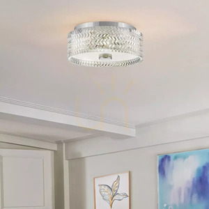 Deckenleuchte Elle - 2 Lichtquellen - Chrom Elstead small 4