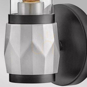Ellison Wandleuchte - 1 Lichtquelle - Gebürstetes Schwarz Elstead small 3