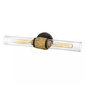 Wandleuchte Ellison IP44 - 2 Lichtquellen - Schwarz und Messing Heritage Brass Elstead small 2