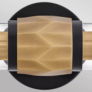 Wandleuchte Ellison IP44 - 2 Lichtquellen - Schwarz und Messing Heritage Brass Elstead small 3