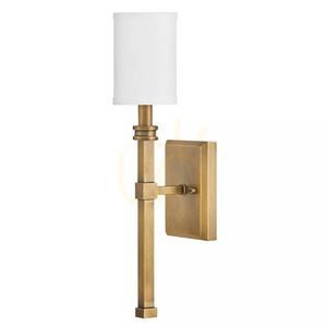 Moore Wandleuchte - 1-flammig - Messing Heritage Brass Elstead small 0