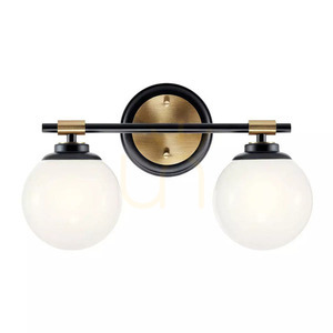 Benno Wandleuchte - 2 Lichtquellen - Schwarz, Champagner Elstead small 2