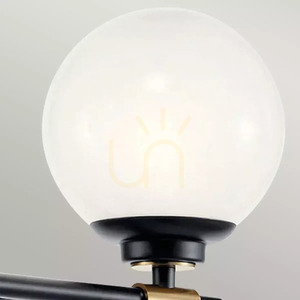 Benno Wandleuchte - 2 Lichtquellen - Schwarz, Champagner Elstead small 4