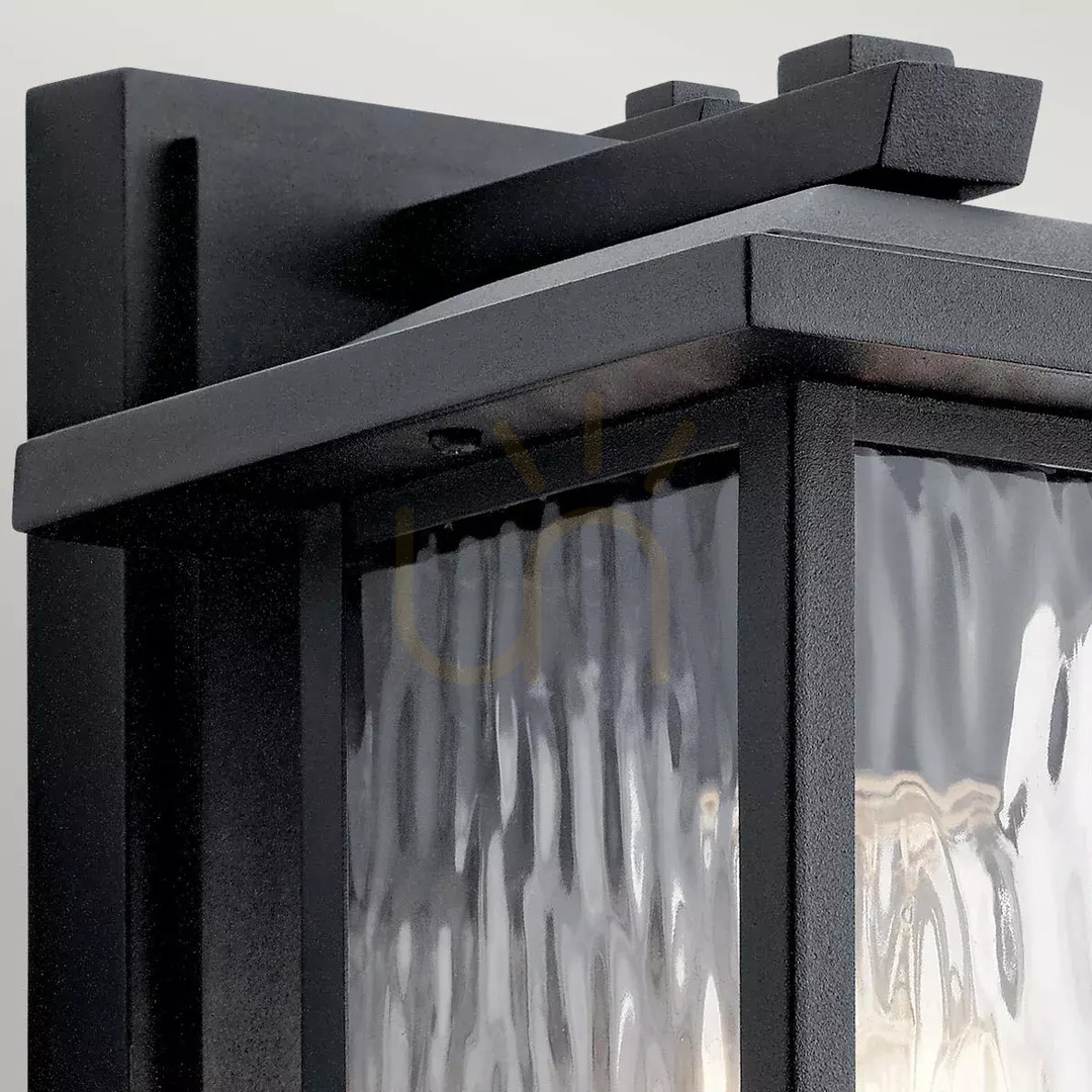 Anzeige Kleine Wandlaterne Cappanna - 1 Lichtquelle - Struktur schwarz Elstead Kleine Wandlaterne Cappanna - 1 Lichtquelle - Struktur schwarz Elstead