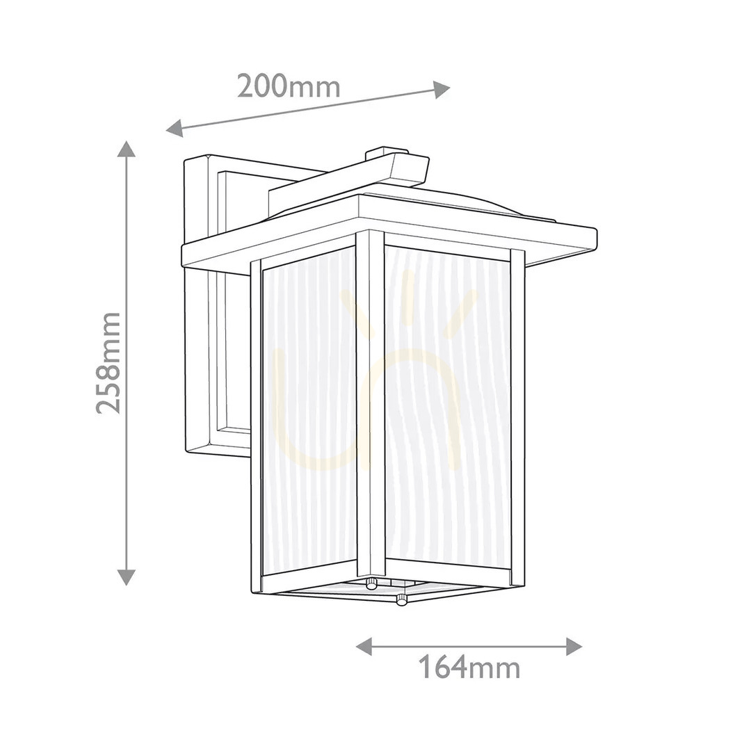 Vorschau Kleine Wandlaterne Cappanna - 1 Lichtquelle - Struktur schwarz Elstead Kleine Wandlaterne Cappanna - 1 Lichtquelle - Struktur schwarz Elstead