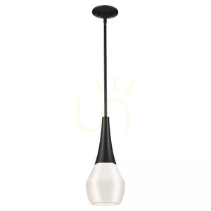 Deela Pendelleuchte - 1 Lichtquelle - Schwarz Elstead small 0