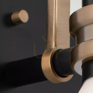 Farum Badezimmer-Wandleuchte IP44 - 1 Lichtquelle - Schwarz, Champagner-Bronze Elstead small 2