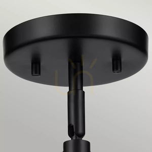 Wandleuchte, Semi-Plafond, Niva Pendelleuchte - 1 Lichtquelle - Schwarz Elstead small 5