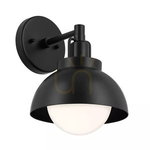 Wandleuchte, Semi-Plafond, Niva Pendelleuchte - 1 Lichtquelle - Schwarz Elstead small 0