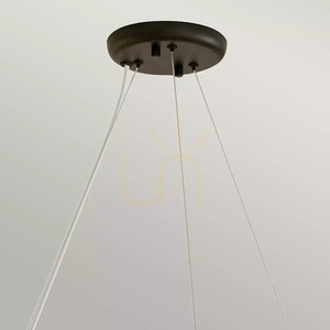 Kronleuchter Palta - 9 Lichtquellen - Satinschwarz Elstead small 1