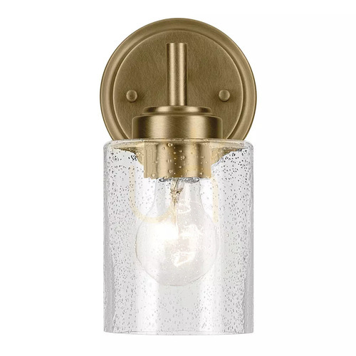 Prüfen Winslow Wandleuchte - 1 Lichtquelle - Naturmessing Elstead
