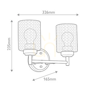 Winslow Wandleuchte - 2 Lichtquellen - Messing natur Elstead 7 Winslow Wandleuchte - 2 Lichtquellen - Messing natur Elstead small 7