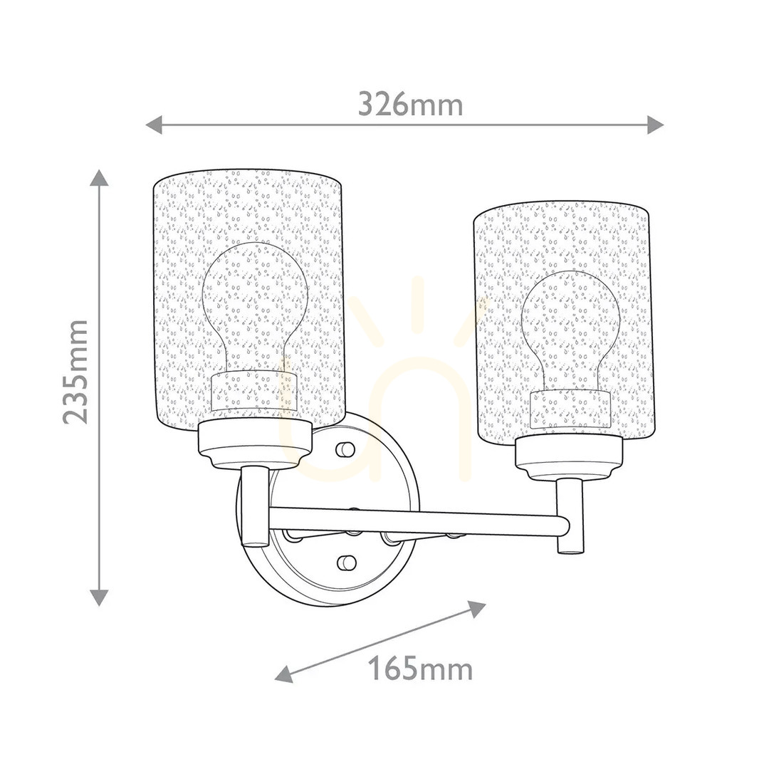 Vorschau Winslow Wandleuchte - 2 Lichtquellen - Messing natur Elstead Winslow Wandleuchte - 2 Lichtquellen - Messing natur Elstead