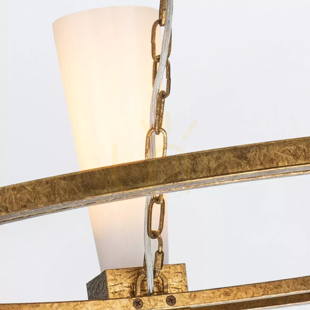 Vorschau Kristy Kronleuchter - 4 Lichtquellen - Faded gold Elstead Kristy Kronleuchter - 4 Lichtquellen - Faded gold Elstead