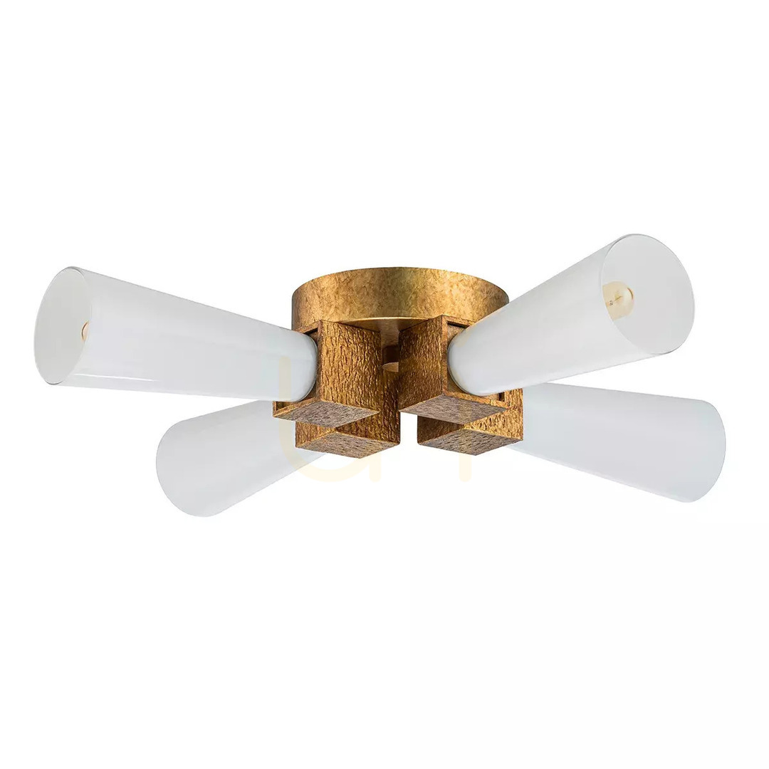 Aussicht Kristy Pendelleuchte - 4 Lichtquellen - Faded gold Elstead Kristy Pendelleuchte - 4 Lichtquellen - Faded gold Elstead