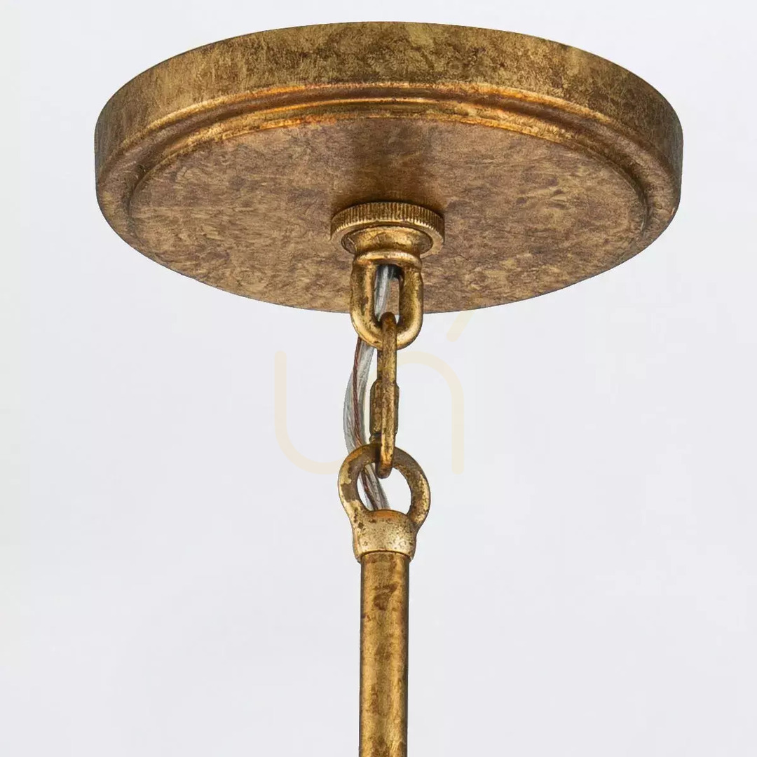 Aussicht Kristy Kronleuchter - 5 Lichtquellen - Faded gold Elstead Kristy Kronleuchter - 5 Lichtquellen - Faded gold Elstead